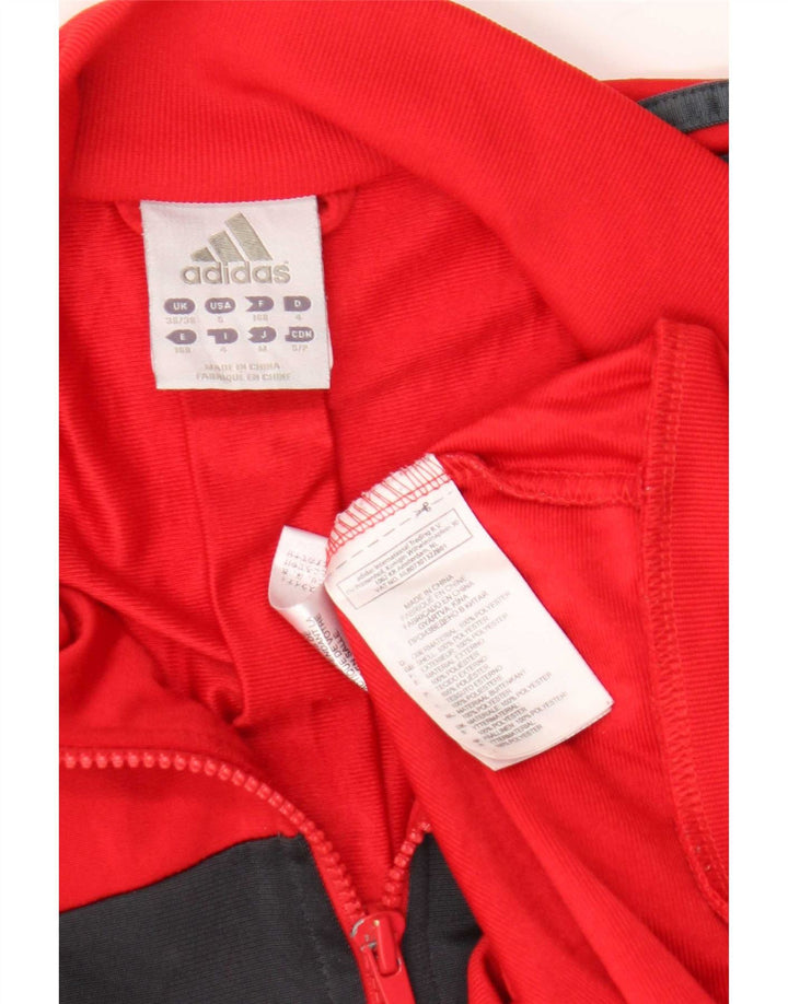 Jachetă de trening Adidas pentru bărbați Marea Britanie 36/38 Poliester Colorblock Roșu Mic