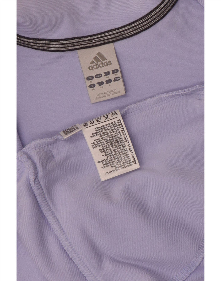 Jachetă de top pentru trening Adidas pentru femei UK 12, bumbac violet mediu