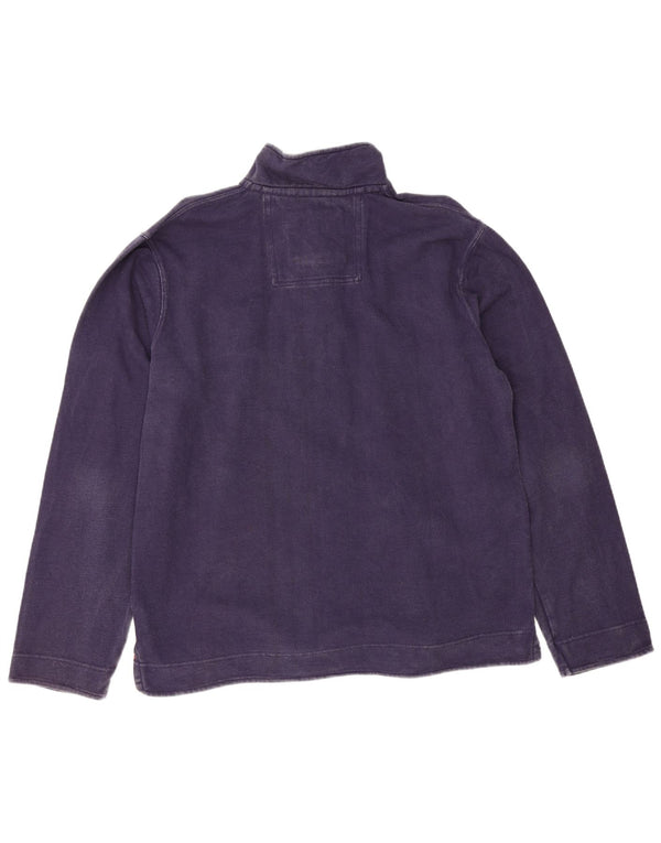 Crew Clothing Hanorac cu fermoar pentru bărbați Pulover XL Bumbac bleumarin