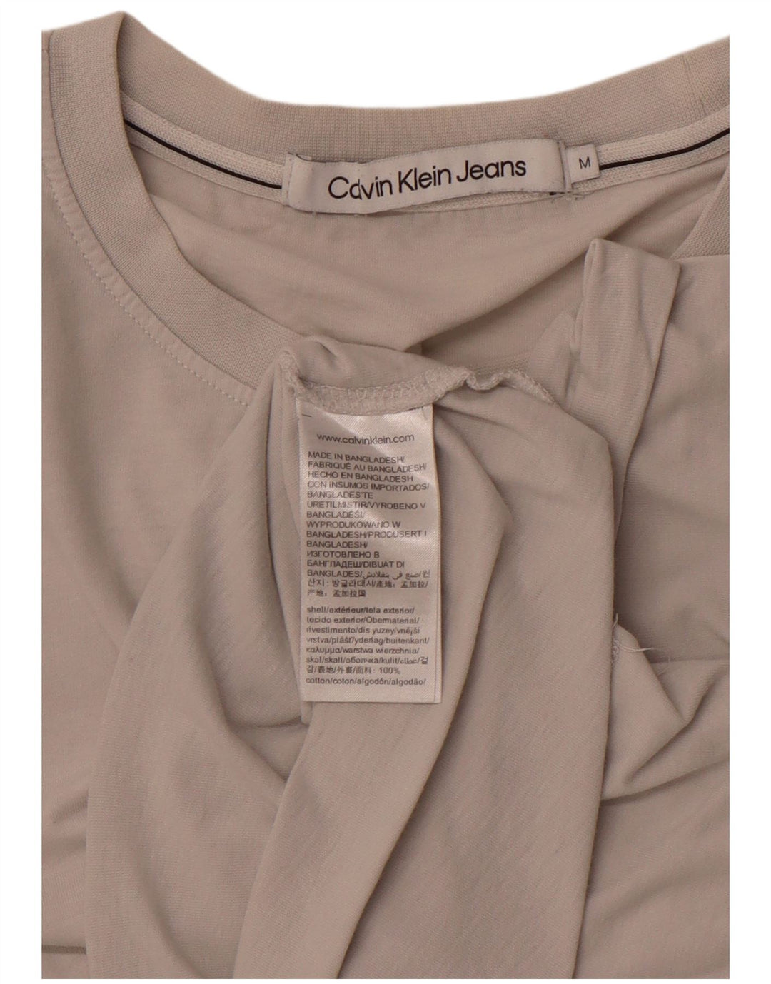 CALVIN KLEIN JEANS Tricou grafic pentru bărbați Top Bumbac alb mediu