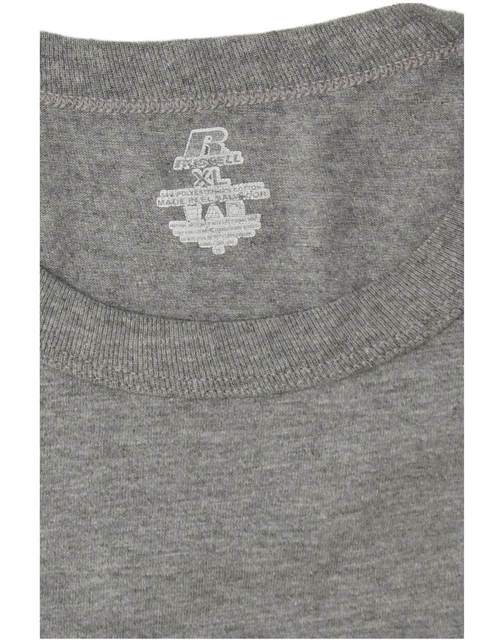 Tricou grafic pentru bărbați RUSSELL ATHLETIC Top XL bumbac gri