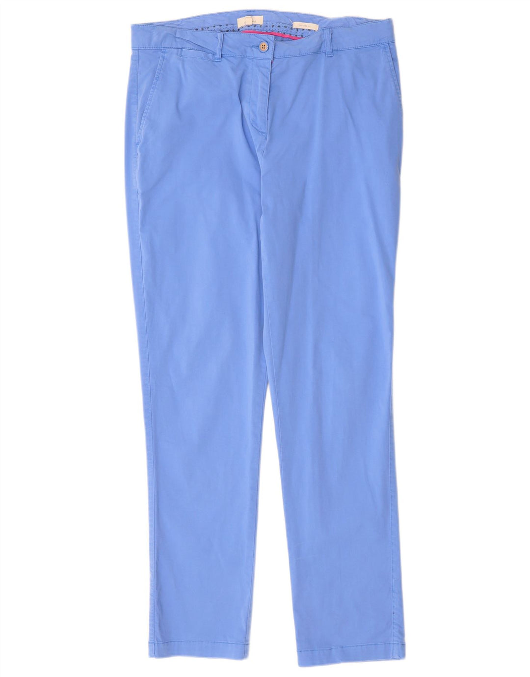 Pantaloni chino pentru femei JOULES, cu croiala relaxată, Marea Britanie 14, L34 L30, albastru, bumbac