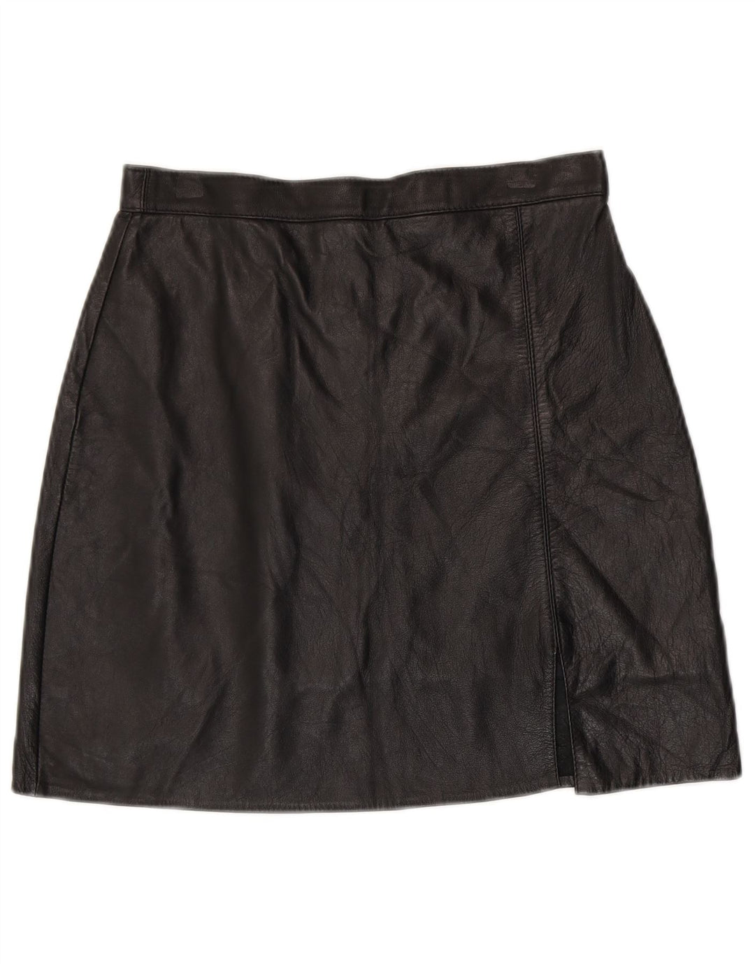 Mini fustă de piele pentru femei VINTAGE W28 Medium Black