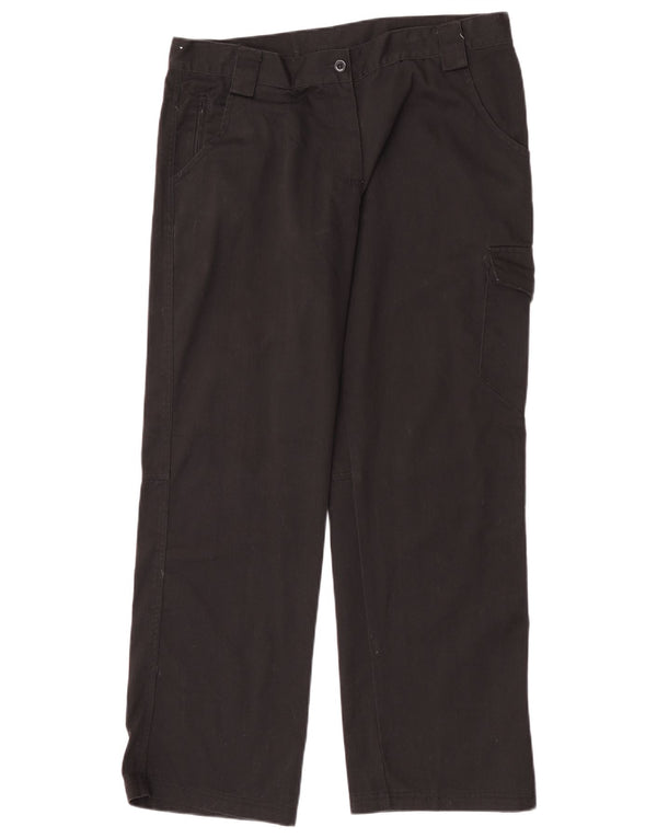 Pantaloni cargo drepti pentru femei Dickies UK 14 Large W32 L30 Poliester negru
