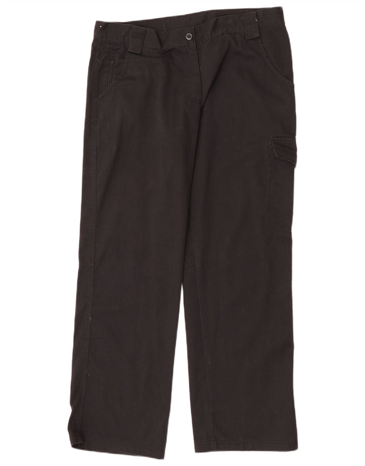 Pantaloni cargo drepti pentru femei Dickies UK 14 Large W32 L30 Poliester negru