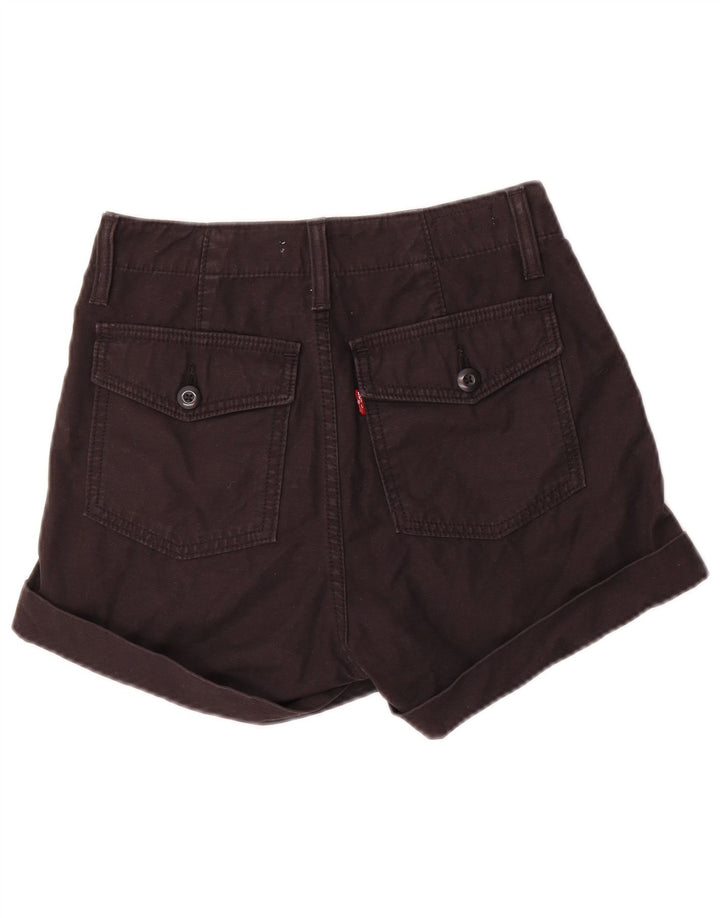 Pantaloni scurti Levi's Ribcage Chino W26 Small, bumbac negru