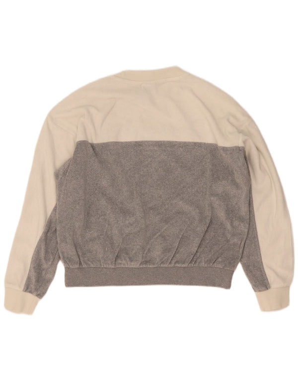 Pulover cu grafic pentru femei Champion UK 14 Medium White Colorblock