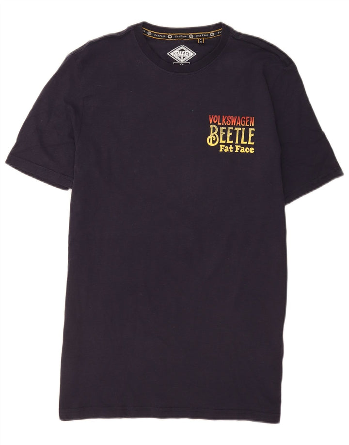 Tricou cu grafică pentru bărbați Fat Face Top mediu din bumbac bleumarin