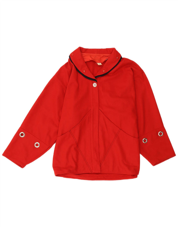 Bomber Vintage pentru femei IT 44 Lână roșie medie