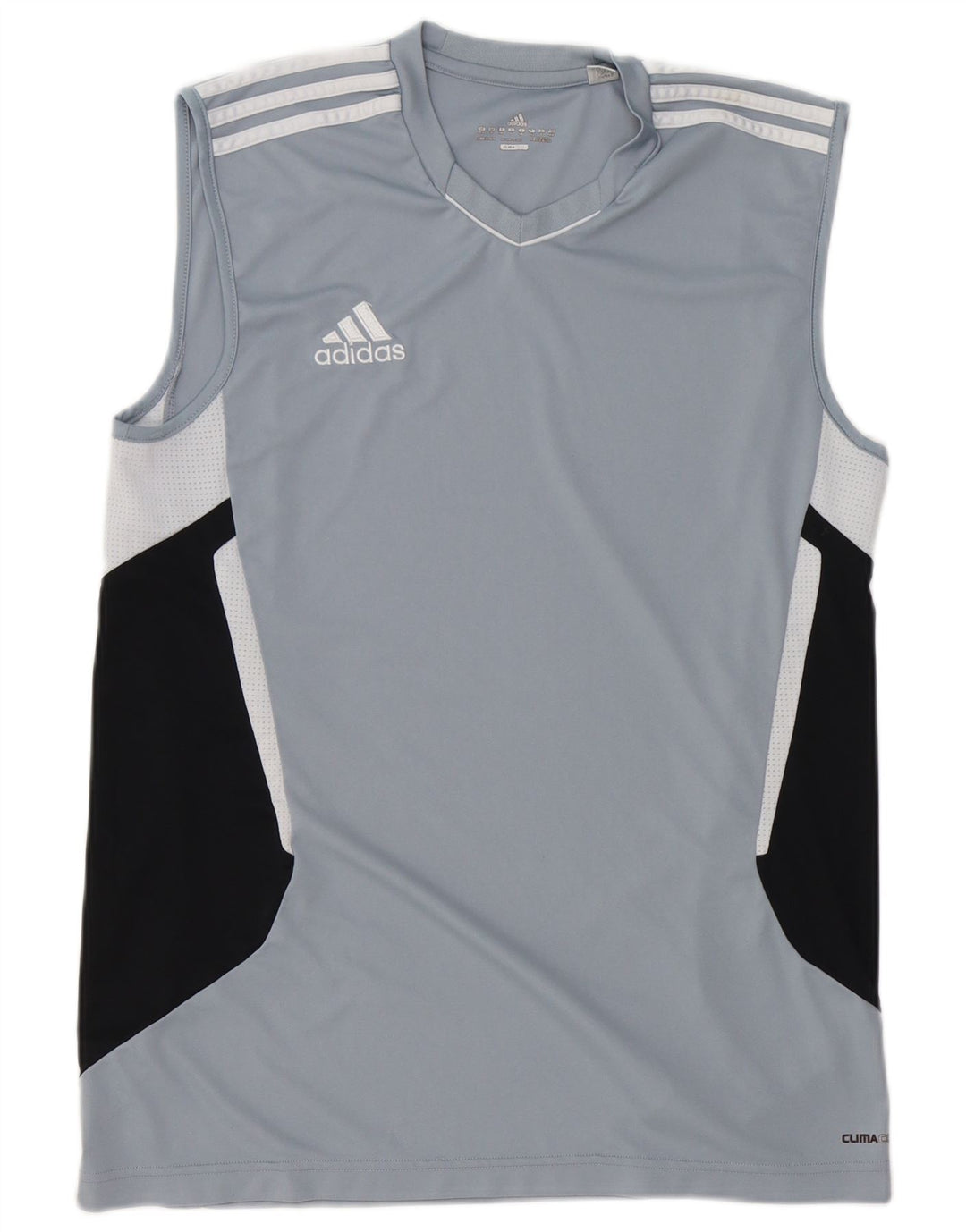 ADIDAS Climacool Vest Top pentru bărbați UK 40/42 Medium Blue Colorblock Poliester