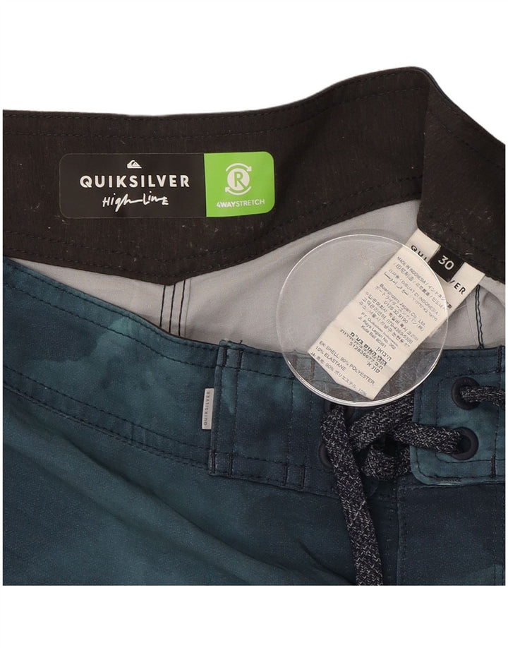 Pantaloni scurți de înot Quiksilver pentru bărbați, poliester cu dungi multicolore medii