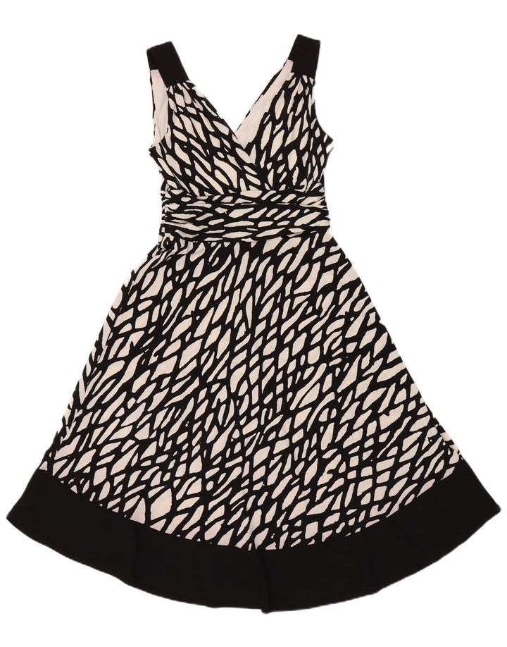 Rochie A-Line pentru femei Principles cu model abstract UK 12 Medium Black