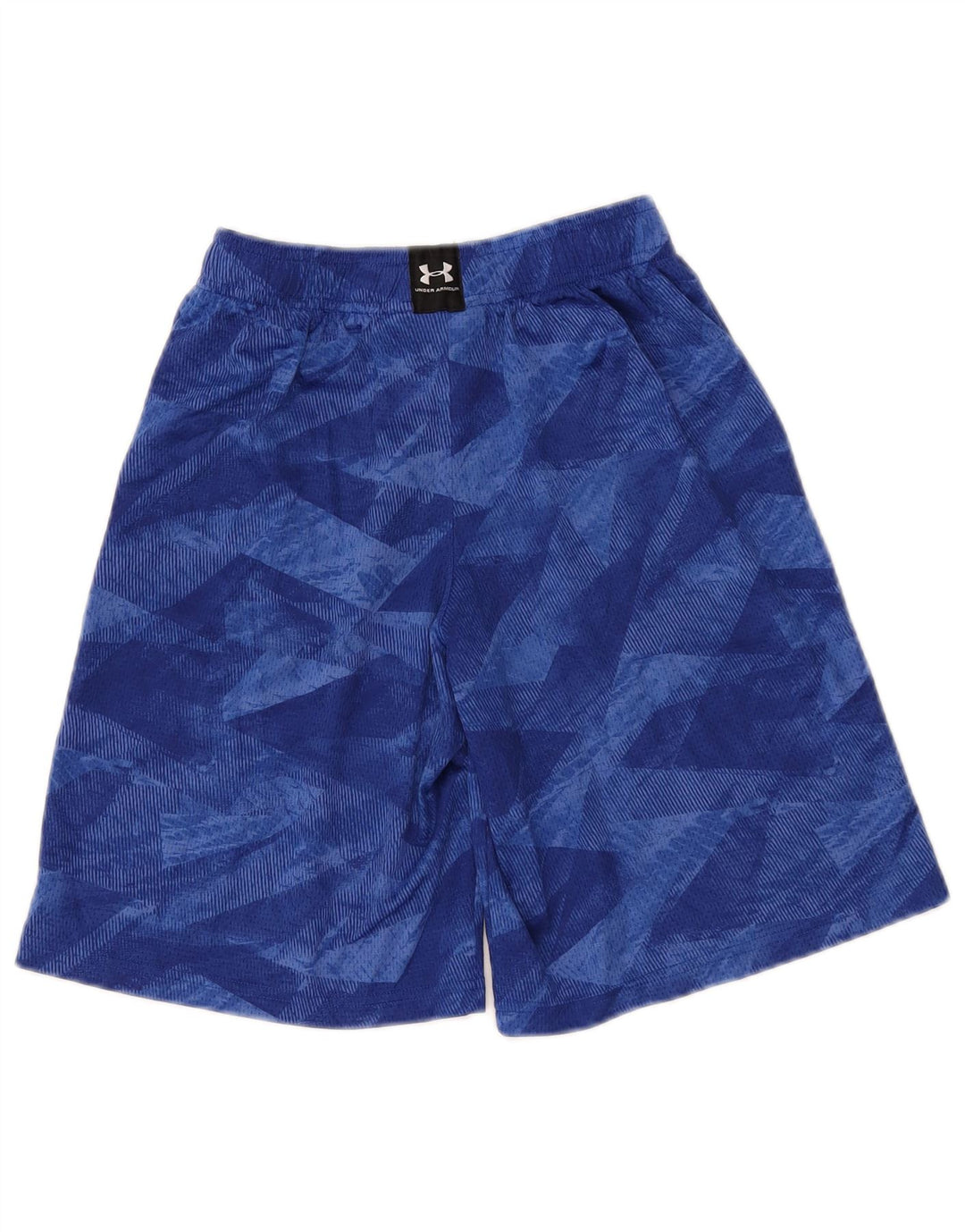 Pantaloni scurți sport Under Armour pentru băieți 9-10 ani, mediu albastru geometric