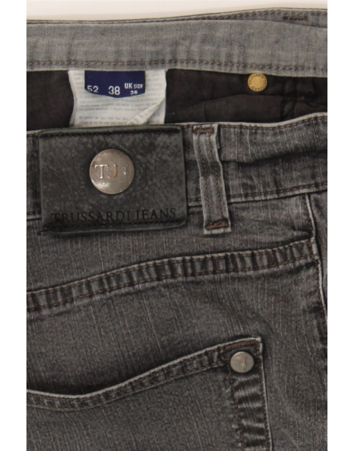 TRUSSARDI Mens Straight Jeans W36 L33 Grey Vintage Trussardi and Second-Hand Trussardi from Messina Hembry 