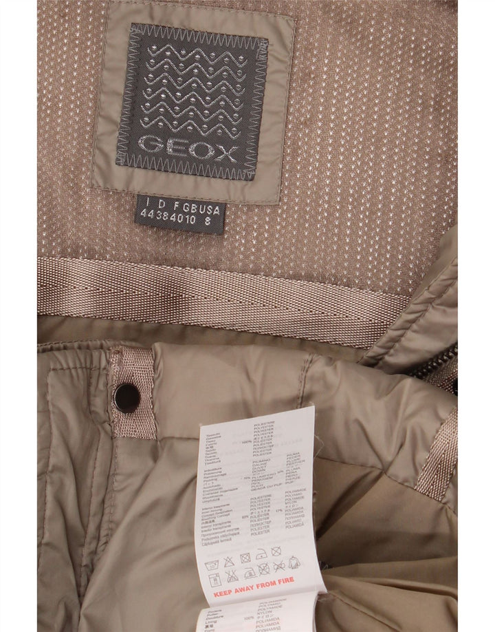 Jachetă căptușită supradimensionată pentru femei Geox Respira UK 10 Small Beige Poliester