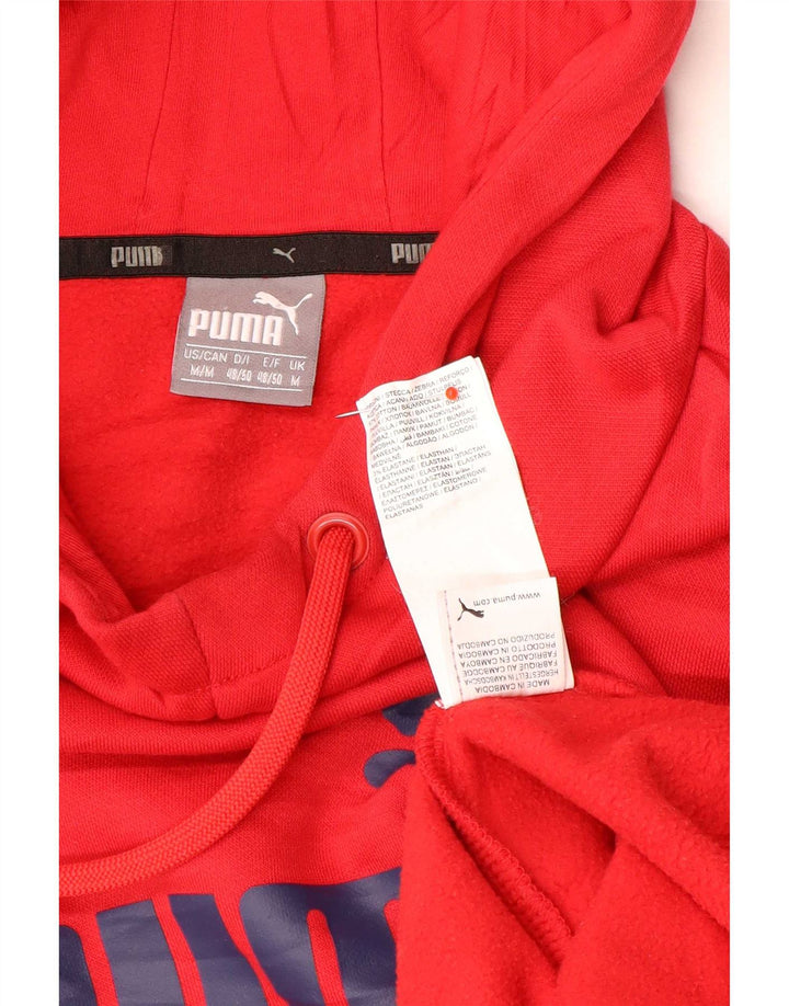 Pulover pentru bărbați Puma Graphic Hoodie, bumbac roșu mediu
