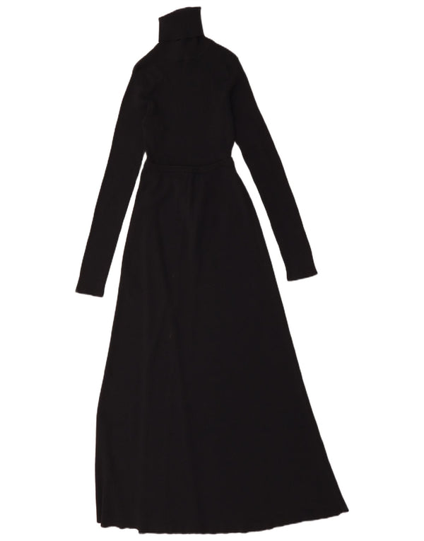 Rochie pulover cu mânecă lungă pentru femei Zara UK 8 Mic Negru Viscoză