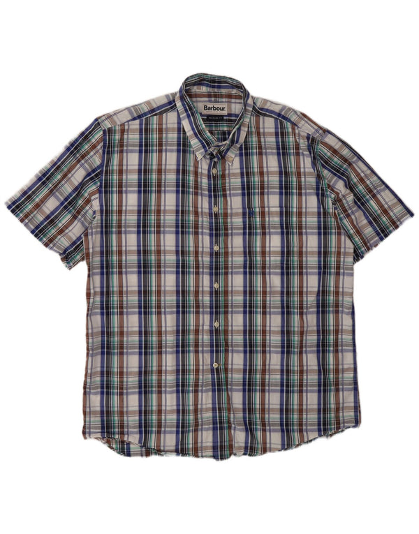 Cămașă cu mânecă scurtă pentru bărbați Barbour Regular Fit XL, multicoloră
