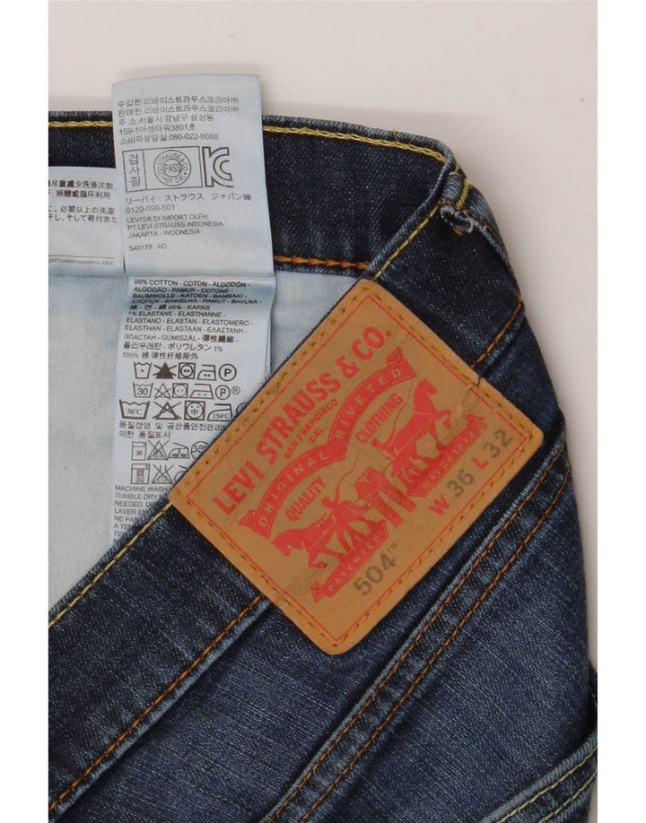 Pantaloni scurți Levi's 504 Denim W36 Large Blue Bumbac