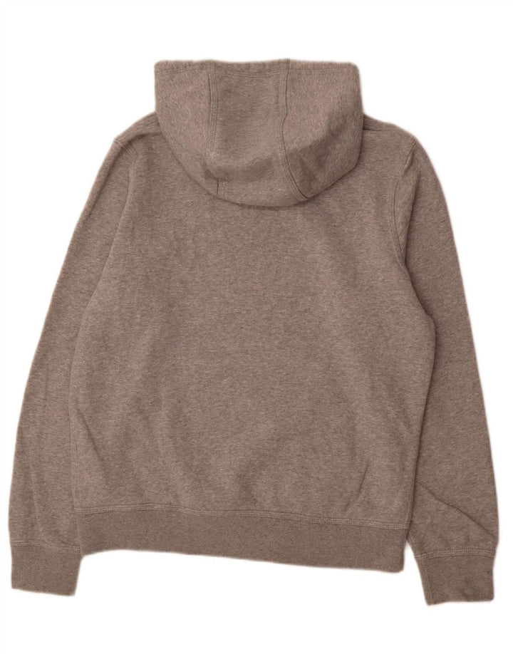 NIKE Mens Hoodie Jumper Medium Grey Cotton