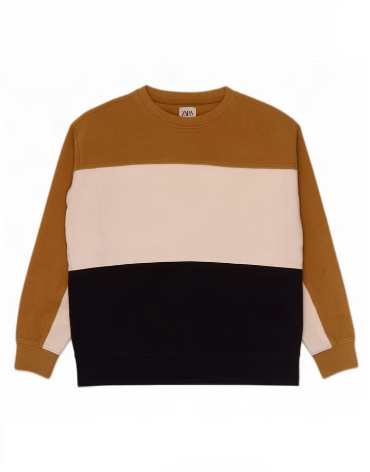 Pulover pentru bărbați Zara Pulover mic, multicolor, color block, bumbac