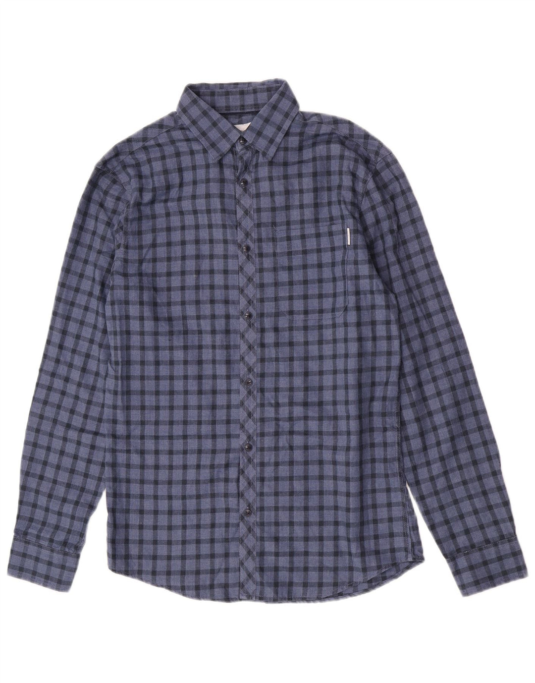 Cămașă Jack & Jones Slim Fit pentru bărbați, din bumbac, albastru Gingham