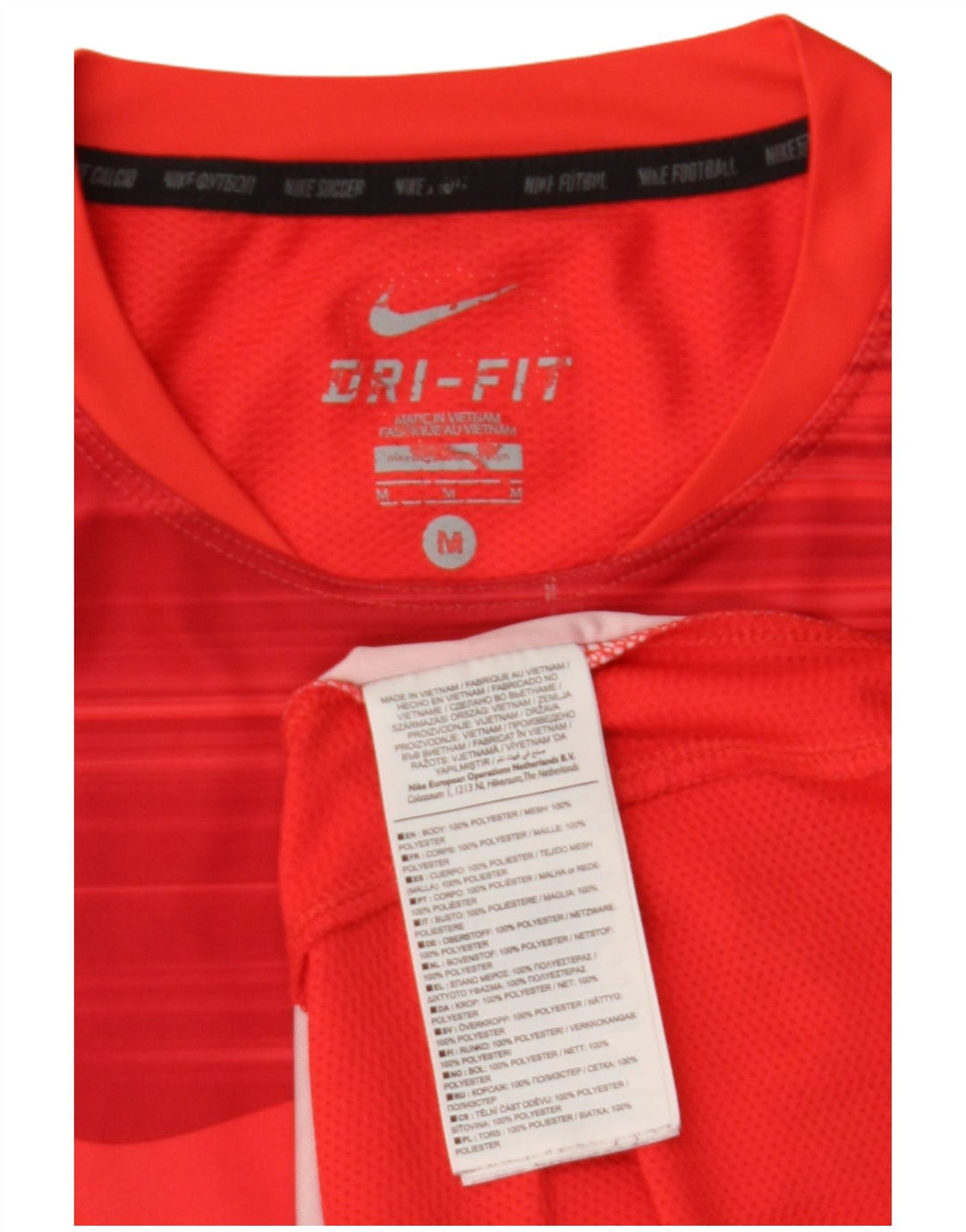 Tricou grafic pentru bărbați NIKE Dri Fit Top Poliester roșu mediu