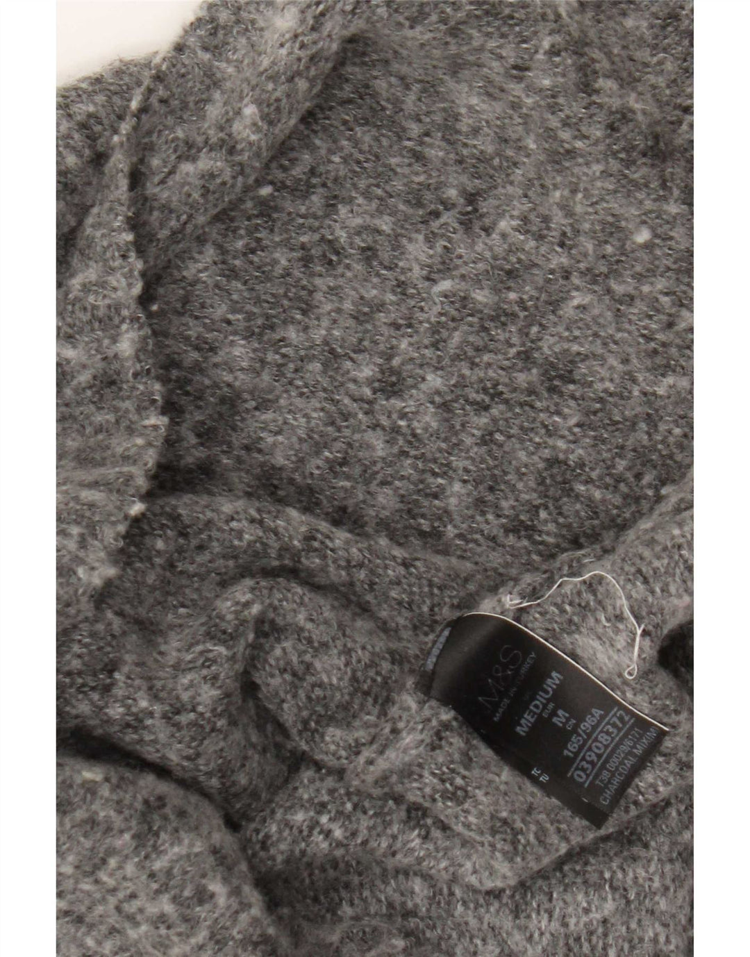 Marks & Spencer Pulover cu gât rulat pentru femei UK 14 Medium Grey Flecked