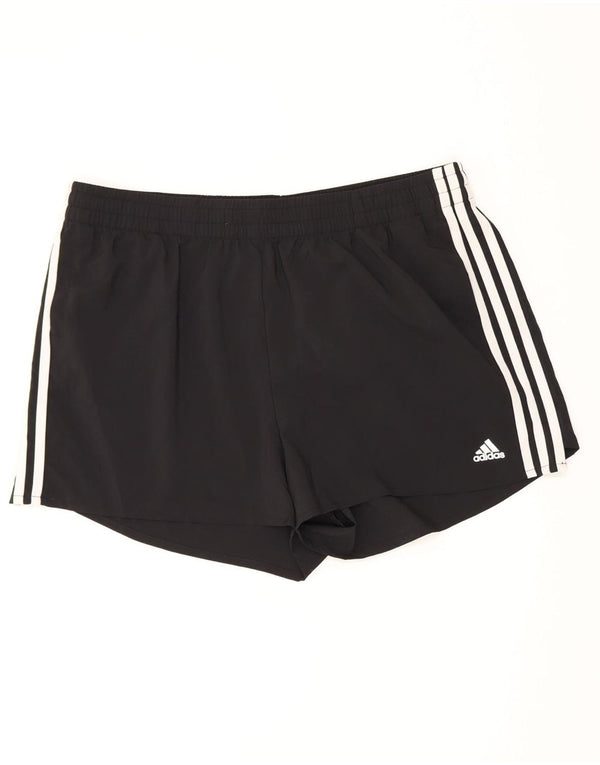 Pantaloni scurți sport Aeroready Adidas pentru femei UK 20/22 XL poliester negru