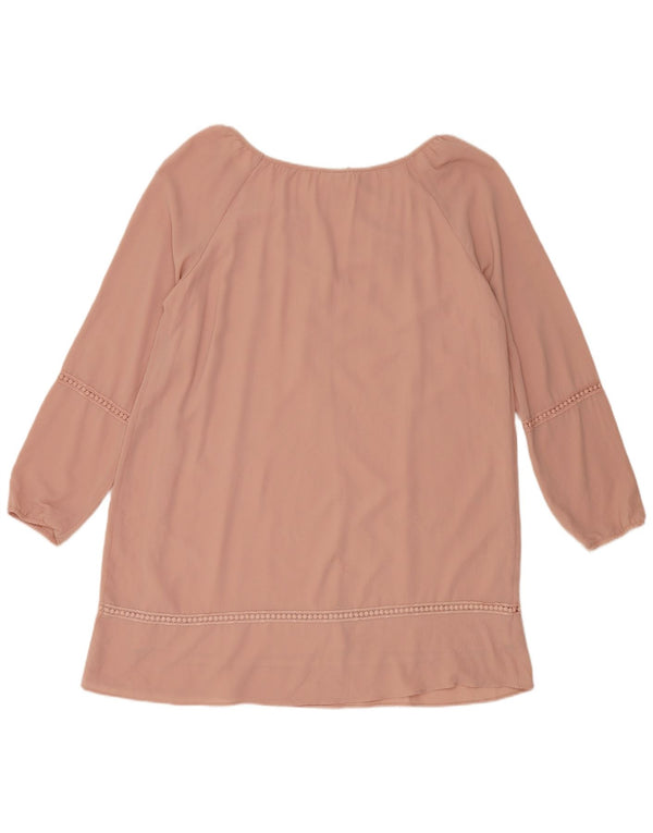 Rochie tunică cu mânecă lungă Wrangler pentru femei UK 18 XL roz poliester