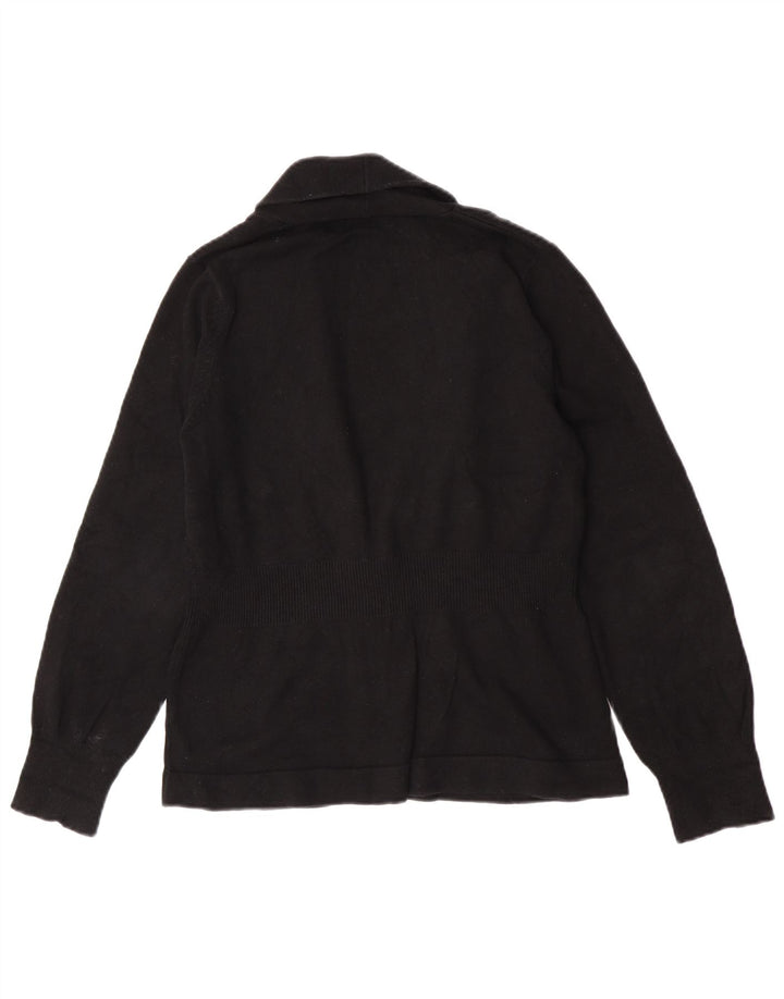 Pulover cardigan pentru femei Eddie Bauer UK 14 bumbac mediu negru
