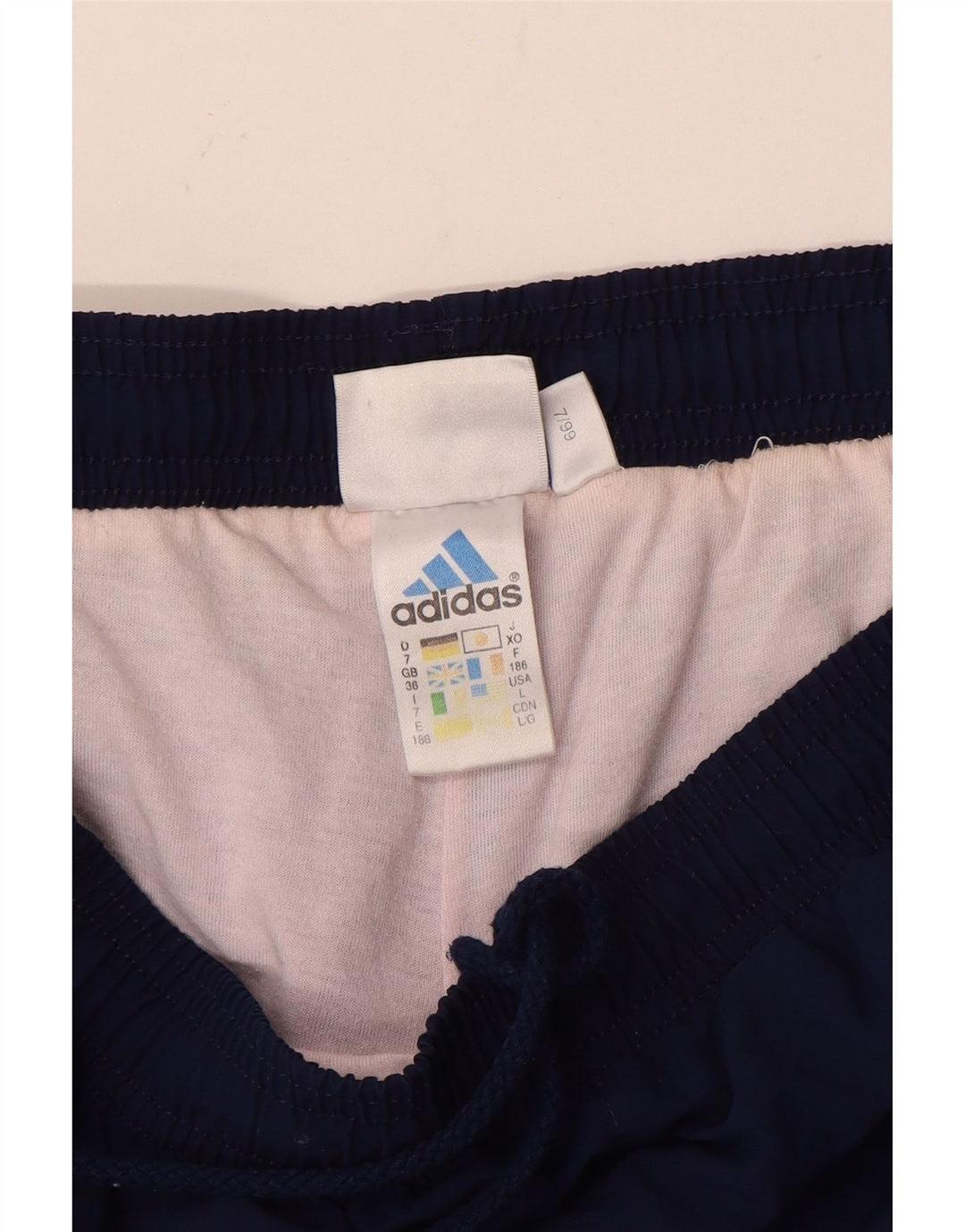 Pantaloni de trening pentru bărbați Adidas Pantaloni de jogging mari, bleumarin, poliester