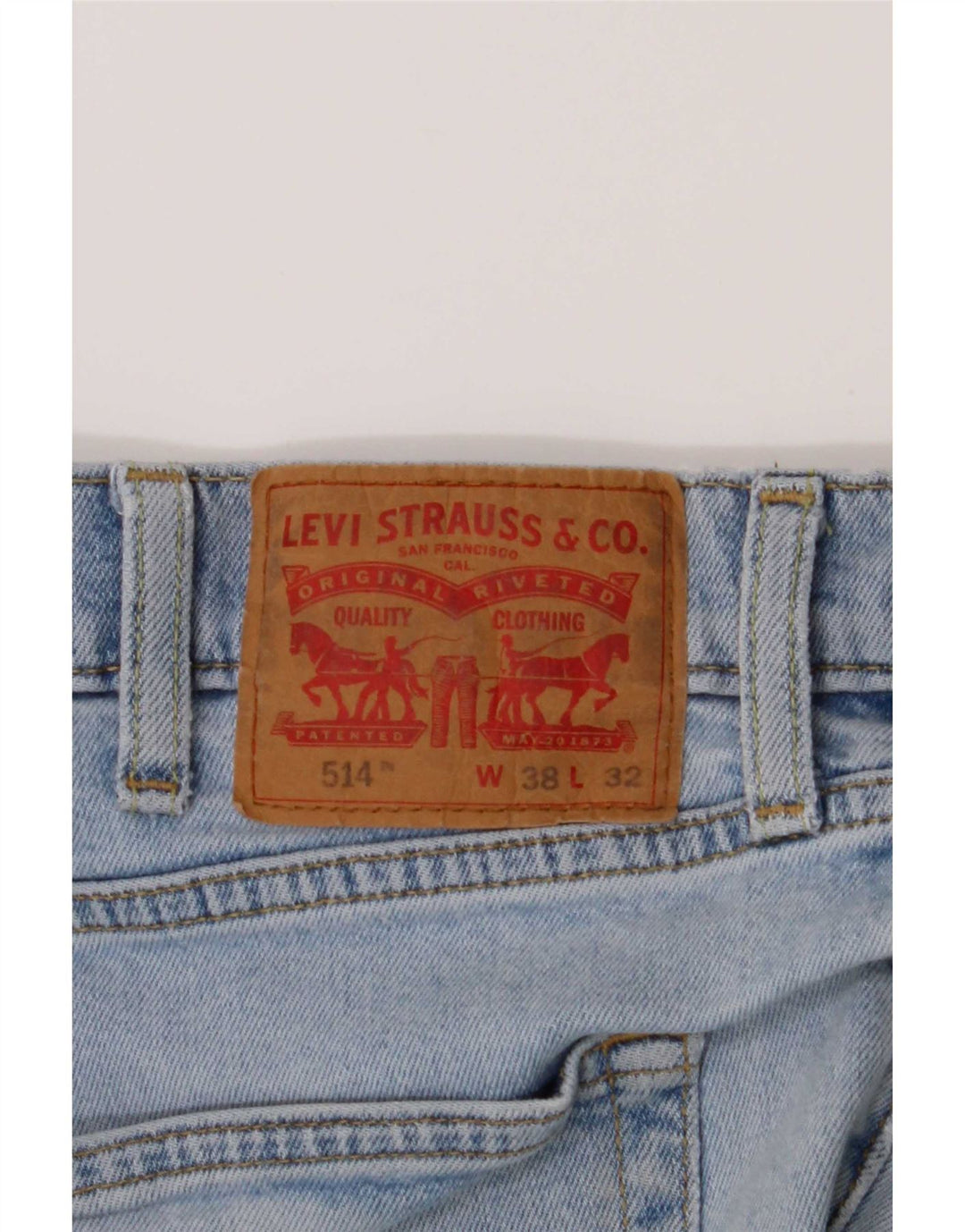 Blugi drepti pentru bărbați Levi's 514 W38 L32 Bumbac albastru