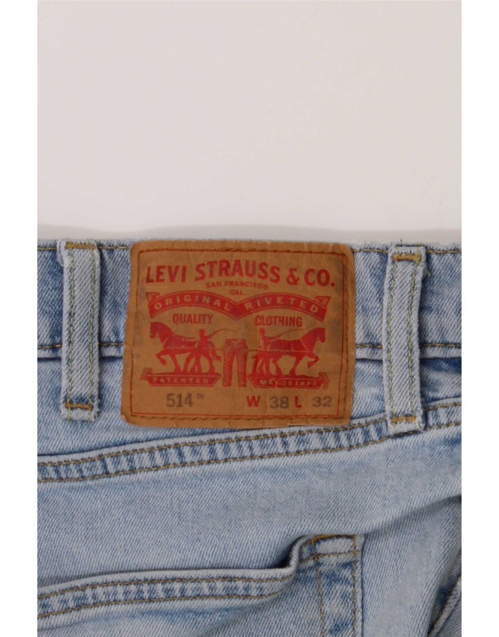 Blugi drepti pentru bărbați Levi's 514 W38 L32 Bumbac albastru