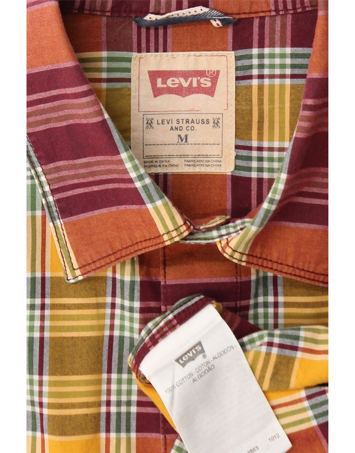 Cămașă cu mânecă scurtă pentru bărbați LEVI'S, bumbac cu carouri, multicoloră, medie