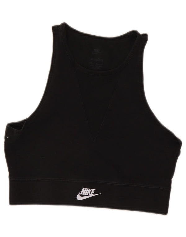 Top sutien pentru femei Nike UK 12 mediu negru bumbac