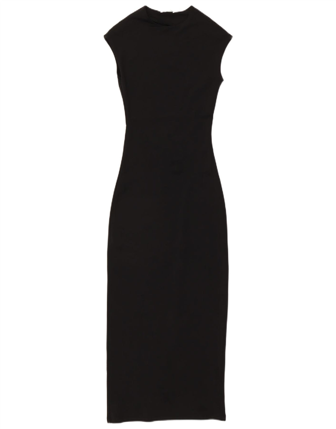 Rochie maxi fără mâneci pentru femei ZARA UK 10 Poliamidă neagră mică