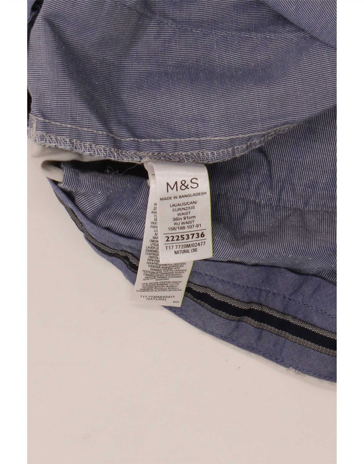 Pantaloni scurți chino pentru bărbați Marks & Spencer W36, bumbac gri mare