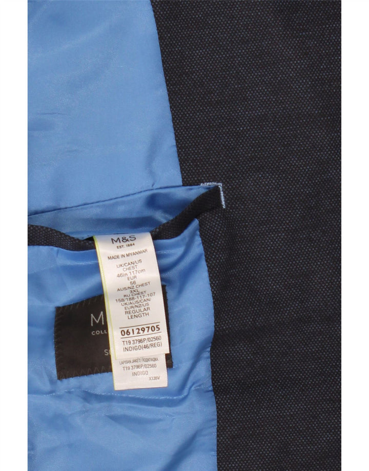MARKS & SPENCER Jachetă pentru bărbați, cu 2 nasturi, slim fit, UK 46 XL, bleumarin