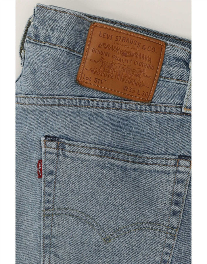 Blugi Levi's 511 Slim pentru bărbați W33 L30 Bumbac albastru