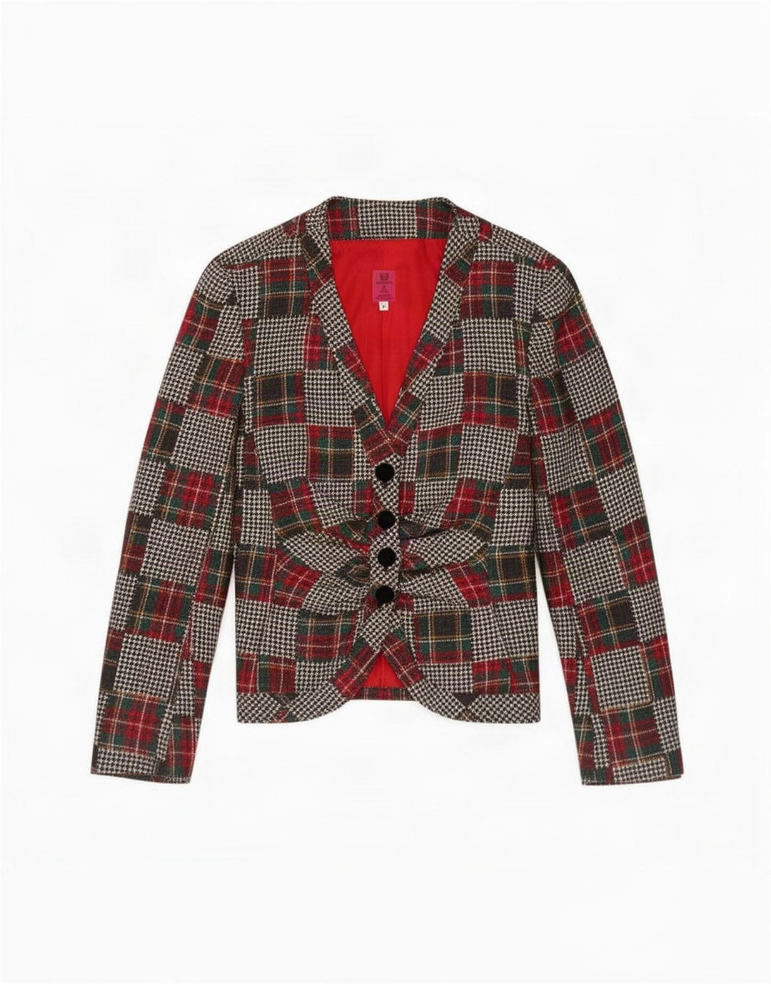 Sacou blazer pentru femei Ungaro cu 4 nasturi IT 42 Medium Multicolor Patchwork
