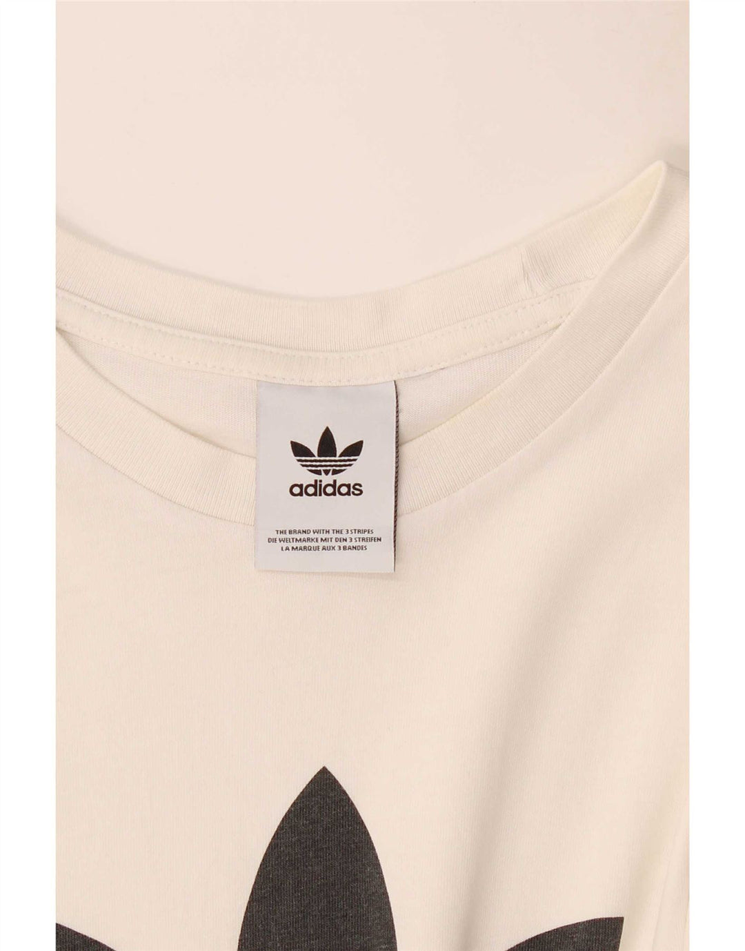 Tricou grafic pentru bărbați Adidas Top Mediu Alb