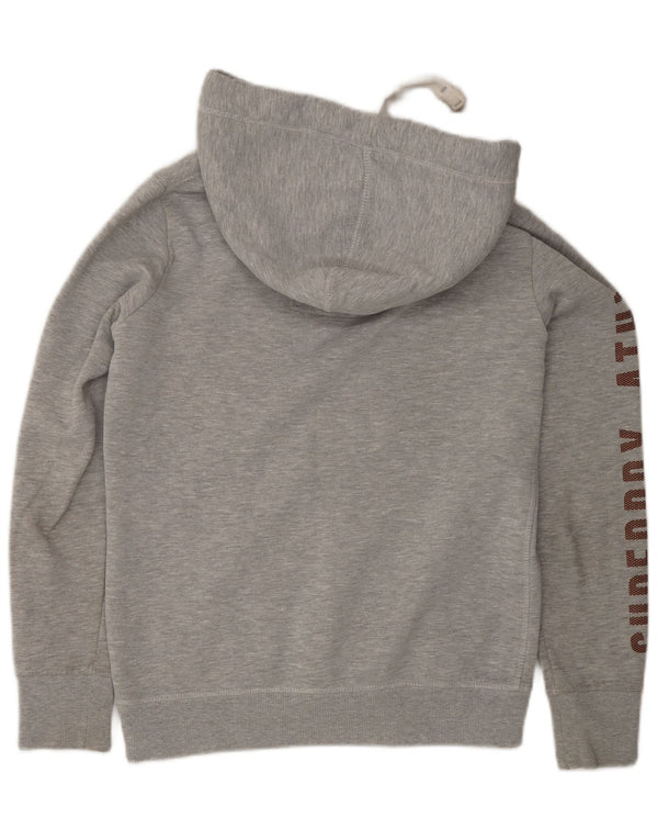 Pulover Superdry pentru damă, cu grafică, UK 10, bumbac, gri mic
