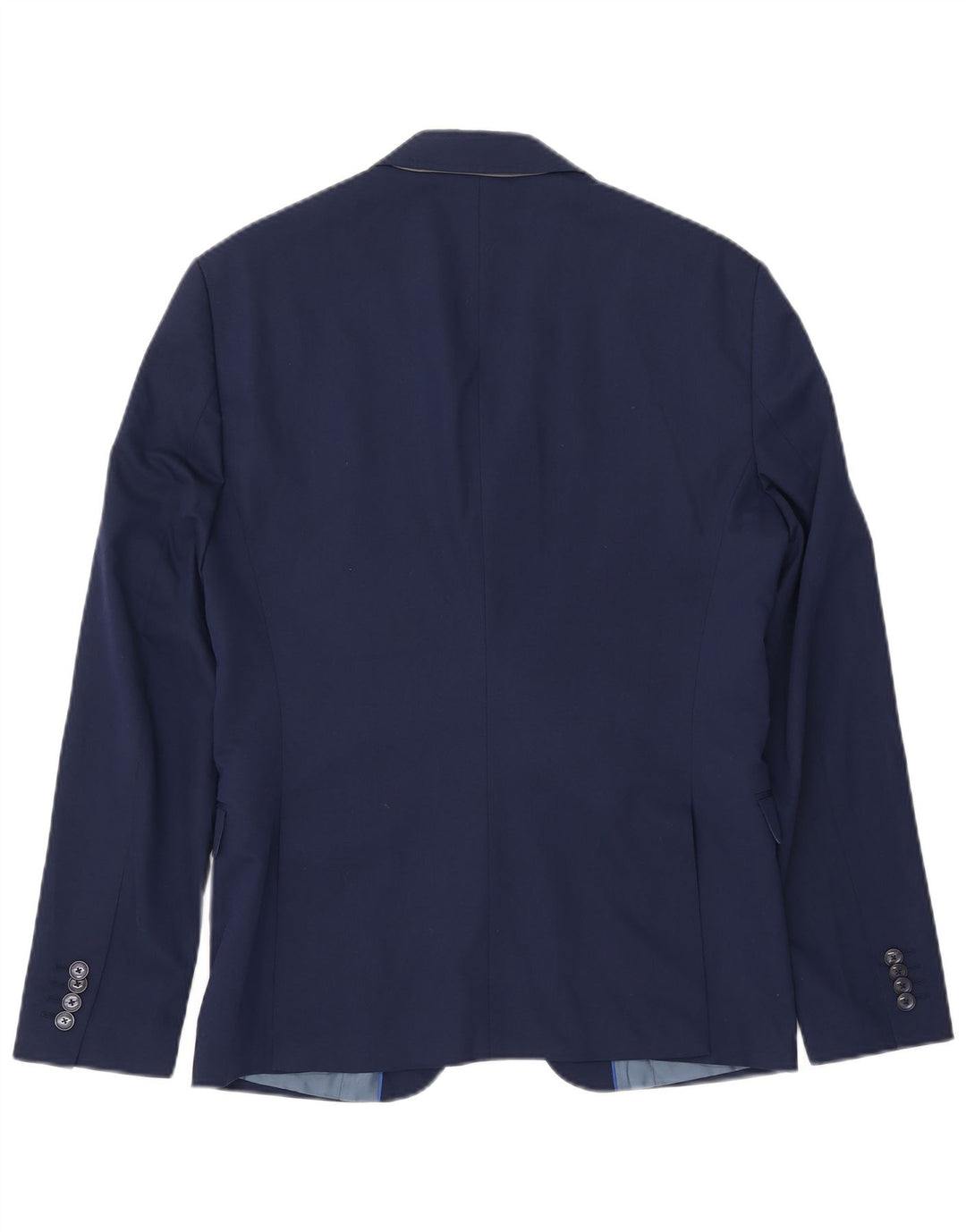 Blazer pentru bărbați ZARA cu 2 nasturi EU 50 Viscoză medie albastru bleumarin