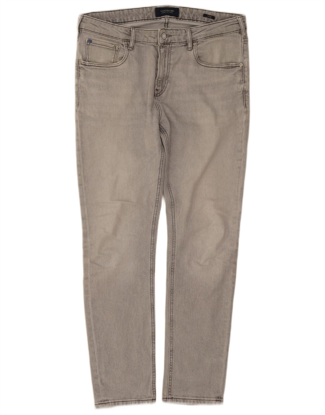 Blugi slim pentru bărbați Scotch & Soda W34 L30 bumbac gri