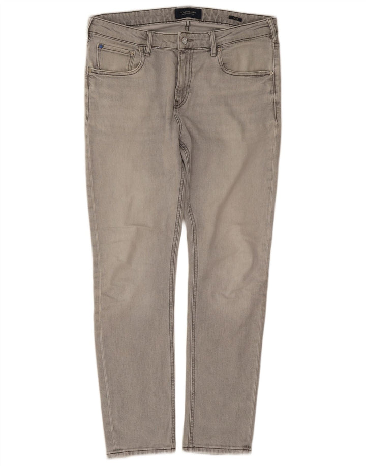 Blugi slim pentru bărbați Scotch & Soda W34 L30 bumbac gri