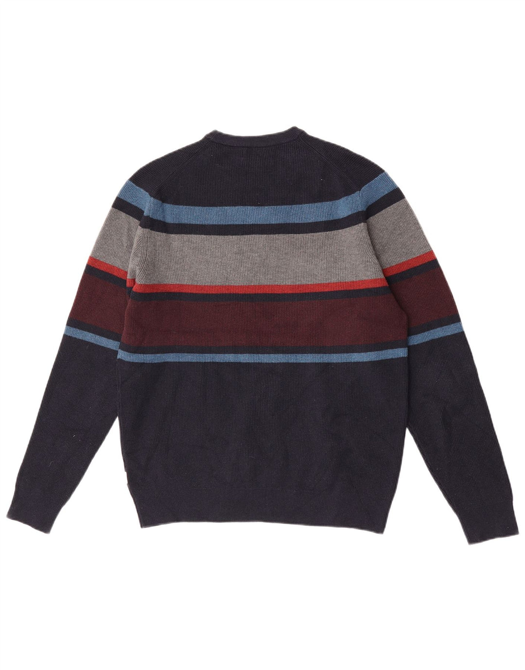 Pulover Marks & Spencer pentru bărbați, cu gât crew, color block, mediu bleumarin