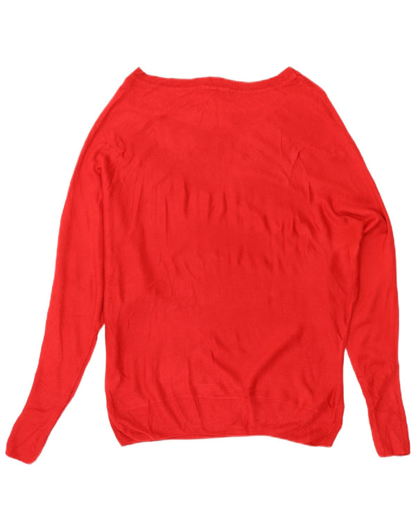 Marks & Spencer Pulover supradimensionat pentru femei cu gât de barcă UK 8 Small Red