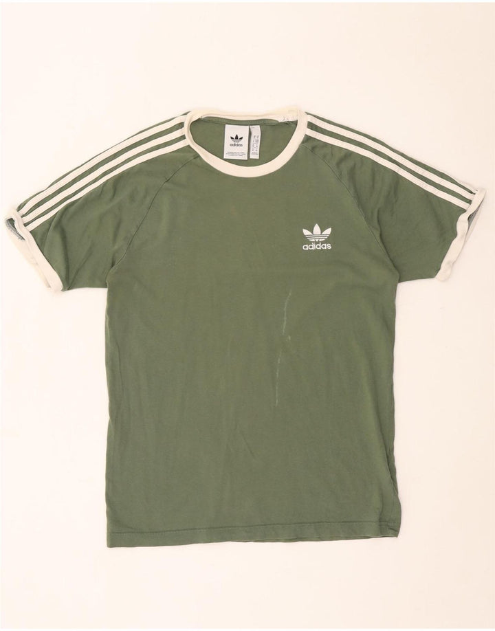 Tricou pentru bărbați Adidas Top, bumbac verde mediu