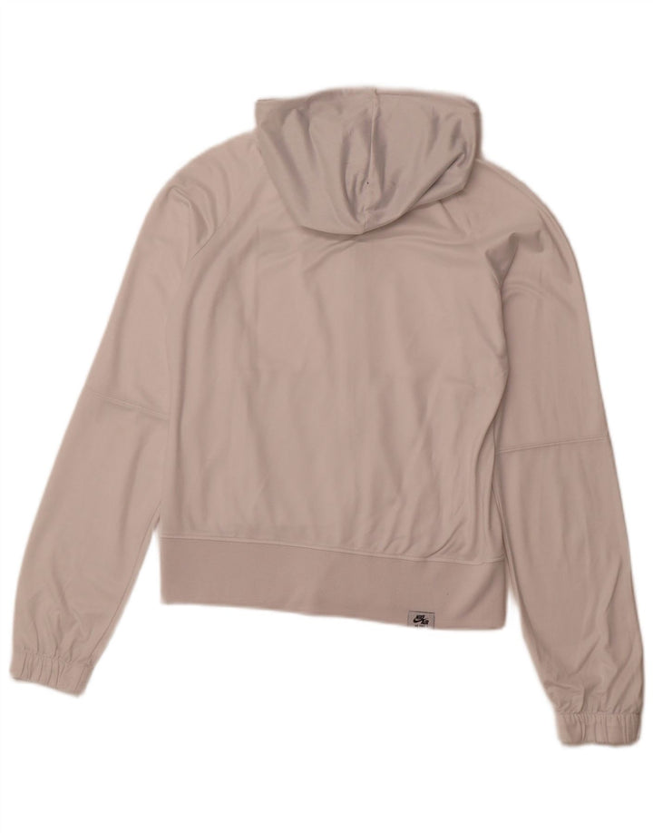 Pulover NIKE pentru femei, cu fermoar, alb mediu, UK 10/12